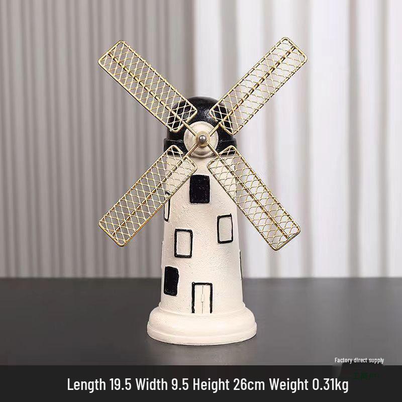 Modern Retro Dutch Windmill Wine Cabinet Tabletop Decoration