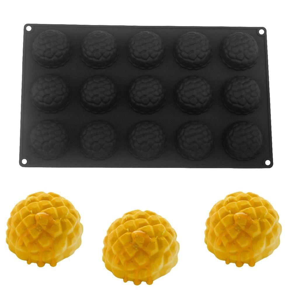 15 Cells Baking Cake Molds Hemispherical Pudding Mould New Chocolate Mold  Kitchen Tools
