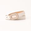 Women S Pearl Rhinestone Buckle Belt For Dress Jeans Decoration