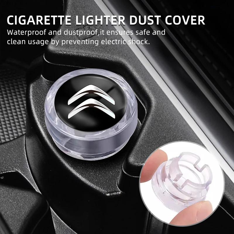 Car Cigarette Lighter Cover DustProof Decoration Cap For Citroen C1 C2 C3 C4 C5 C6 C8 C4L DS3 DS4 DS5 DS5LS DS6 Car Accessories aki256