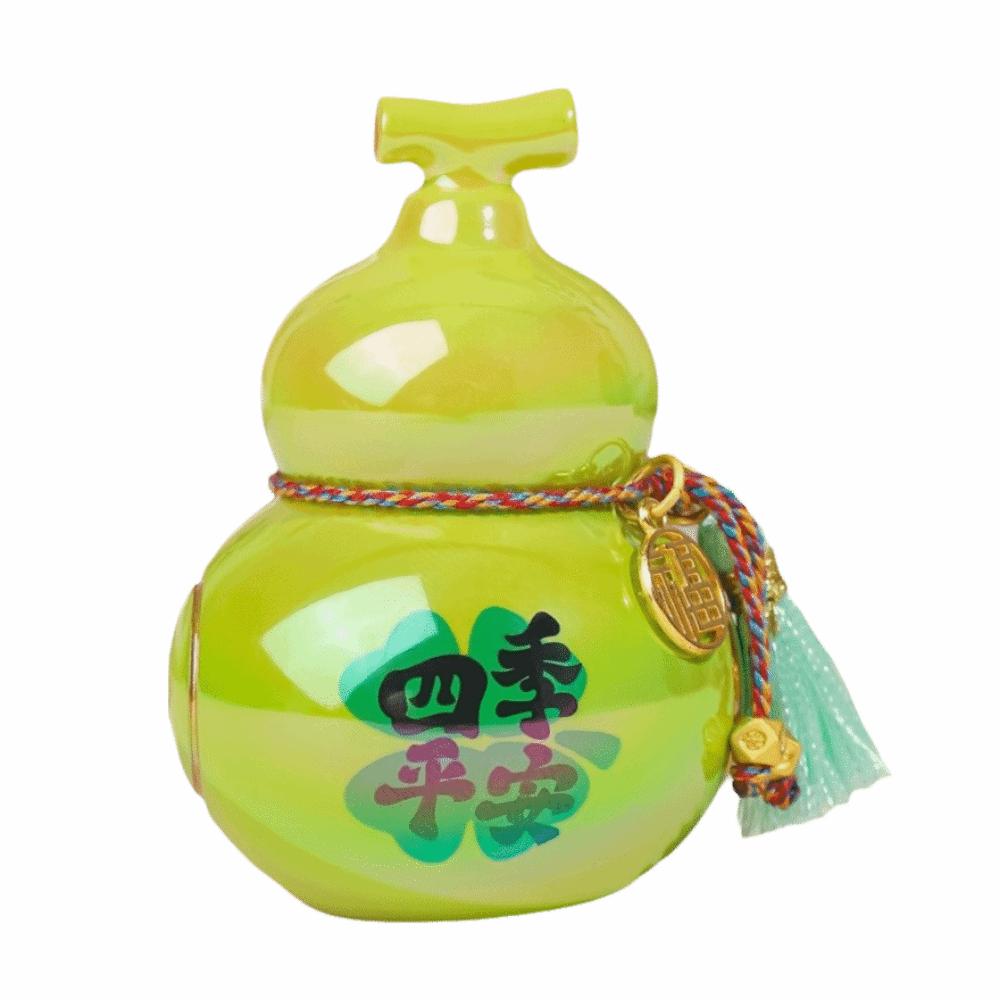 Portable Mini Gourd Statue Chinese Style Gourd Car Ornaments Gift Home Decoration Desk Decorations