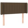 VidaXL LED Headboard Bedroom Furniture Single Bed Accessory Headboard Interior Dark Brown 3123467
