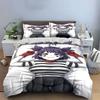Striped shirt cartoon character Bedding sets Duvet cover sets Duvet covers Pillowcases(1 * Duvet Cover 2 * Pillowcases without duvet insert)
