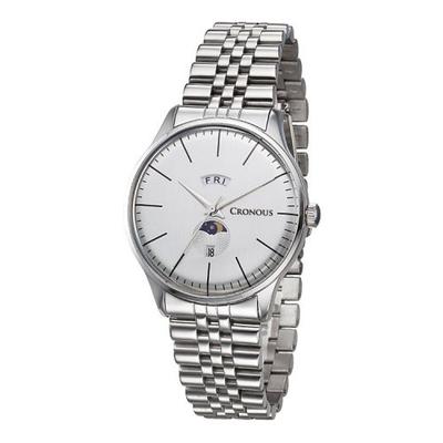 [CHRONOS] Мужские металлические часы CHRONOS CRD88019B-WTWT