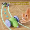 Smart Electric Mice Cat Toy Rechargeable Automatic Moving Mouse Car Toy with LED Lights Interactive Cat Teaser for Indoor Cats