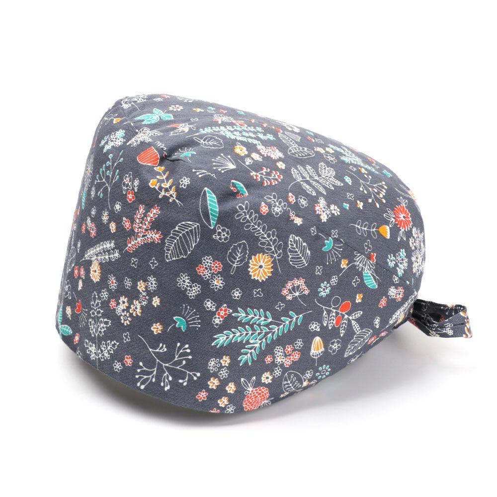 Эластичные круглые мужские и женские хирургические шапочки чистого цвета, хлопковые шапки с пышной шляпой