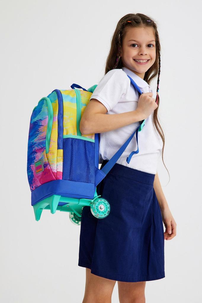 Школьный рюкзак с тремя отделениями Coral High Kids с красочным рисунком аэрографа 23938