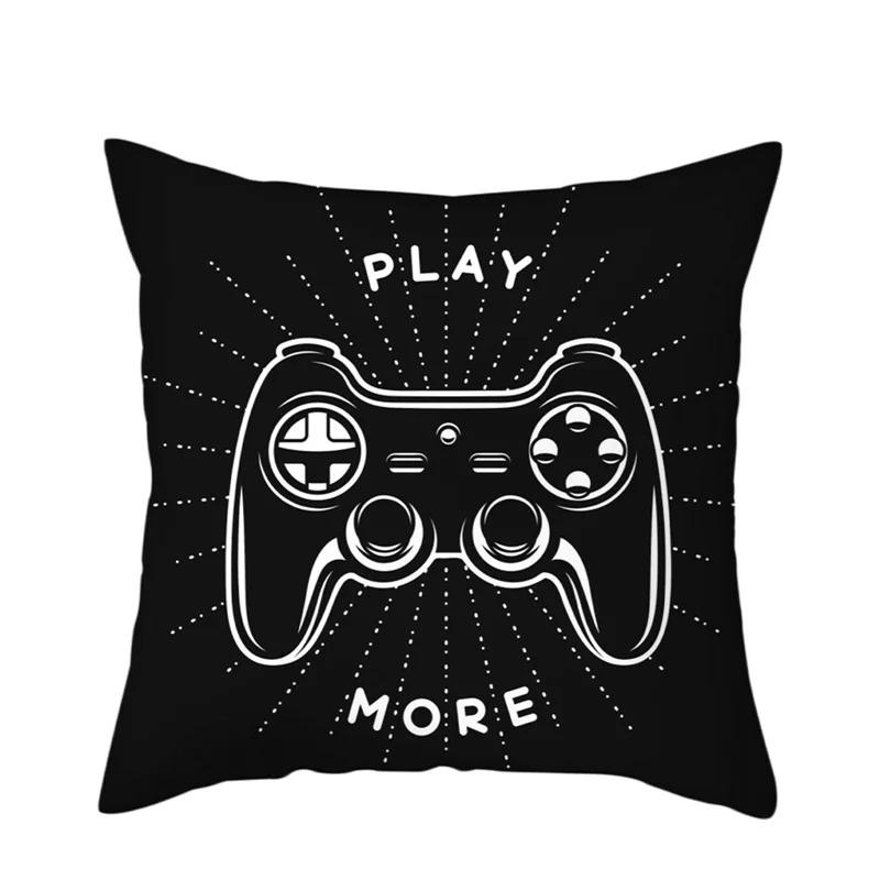 45 X 45cm Colorful Cartoon Keyboard Home Pillowcase Video Game Party Pillow Cover Happy Birthday Decoration