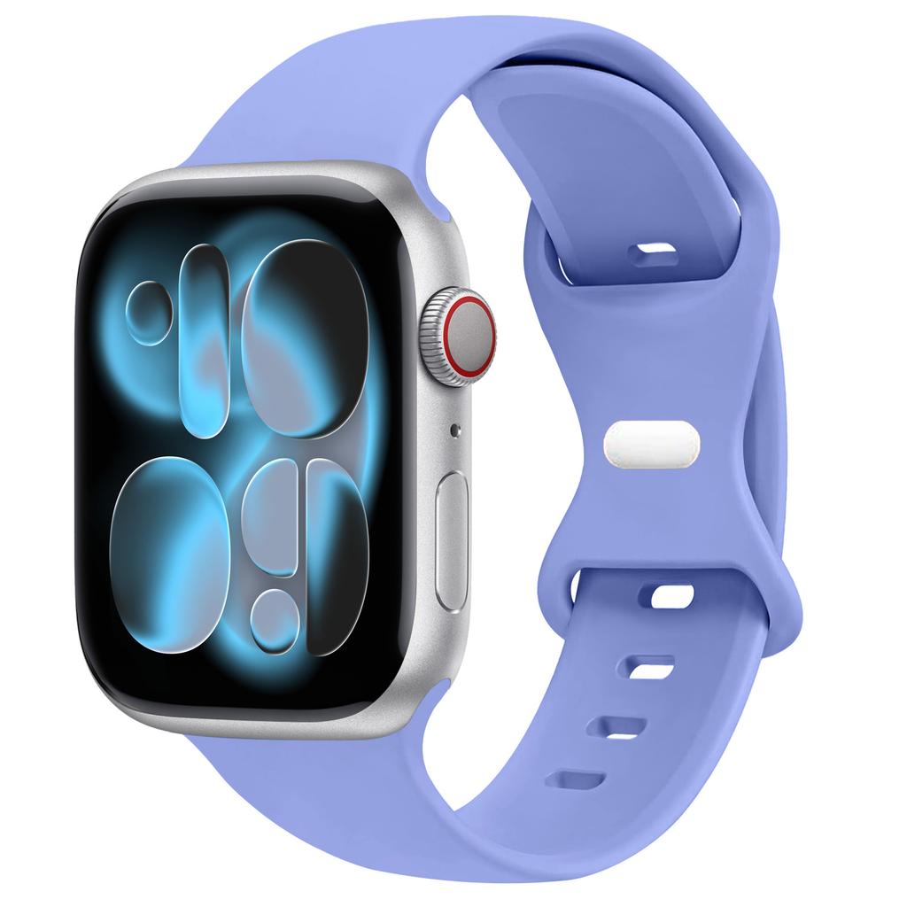 Спортивный силиконовый ремешок для Apple Watch Bands 40мм 44мм 46мм 45мм 41мм 49 42мм Correa Браслет iWatch серия 10 11 9 8 7 ultra 3 SE