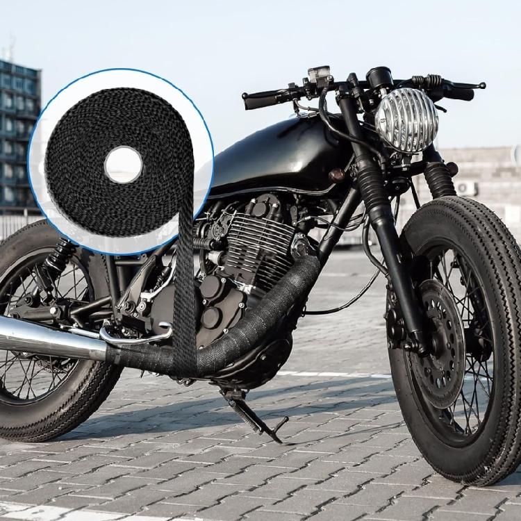 Fiberglass Heat Shield Motorcycle Exhaust Thermal Tape Header Pipe Heat Wrap Tape Thermal Protection Wrap