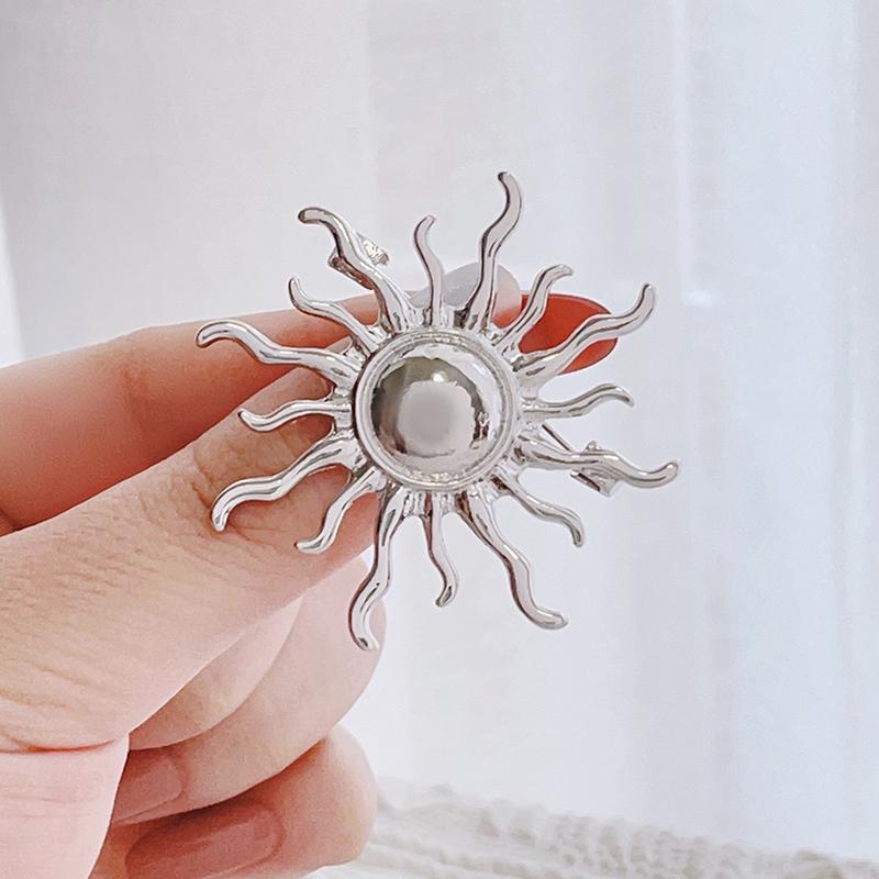 Простая брошь Золотой Бог Солнца для женщин и мужчин, аксессуары для пальто, женские винтажные броши, ювелирные аксессуары, подарок