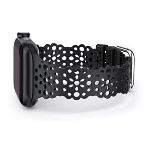 Совместим с ремешком Apple Watch диаметром 38 мм, 40 мм, 41 мм из мягкого эластичного силикона.