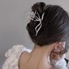 New Women Elegant Geometric Bow Hair Claws Vintage Simple Hair Clip Grab Large Metal Hairpins Barrettes Fashion Hair Accessories