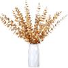 10Pcs/set Plastic Artificial Eucalyptus Leaf Simulation Fake Eucalyptus Plants   Wedding Decor