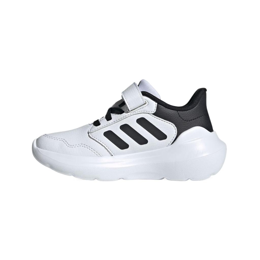 Adidas Tensaur Run 3.0 EL Trendy Comfortable Slip-Resistant Low-Top Casual Shoes Kids Sneakers White Black JH8606