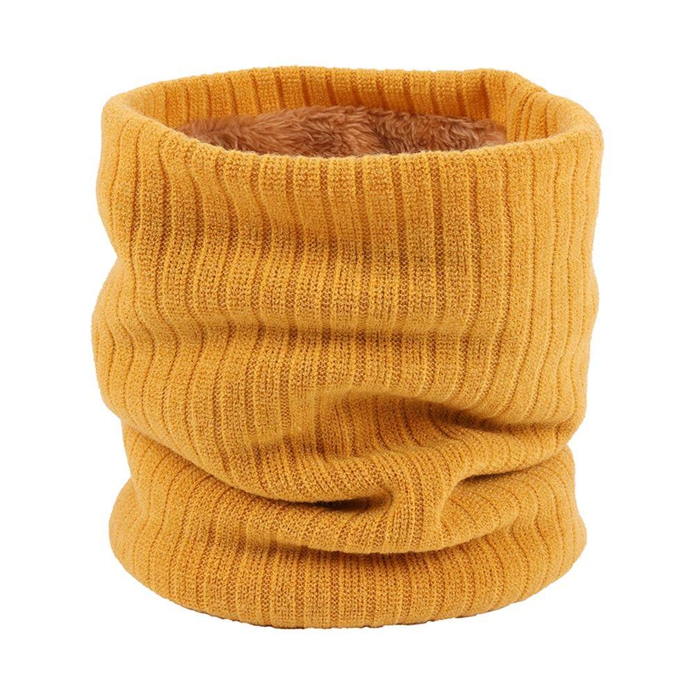 Двухслойный ветрозащитный толстый согревающий шею шарф-снуд, флисовый шарф, зимний бафф для шеи