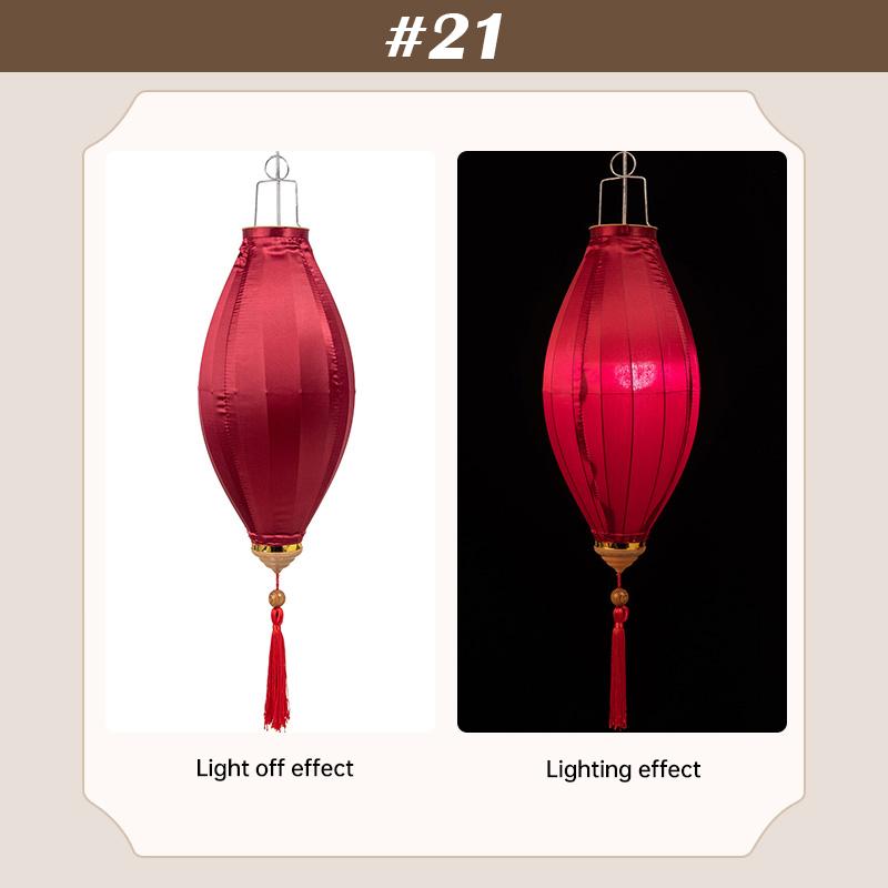 14-дюймовый традиционный фонарь для вечеринки на открытом воздухе шелковый фонарь китайский вьетнамский праздник середины осени весенний новогодний декор украшения