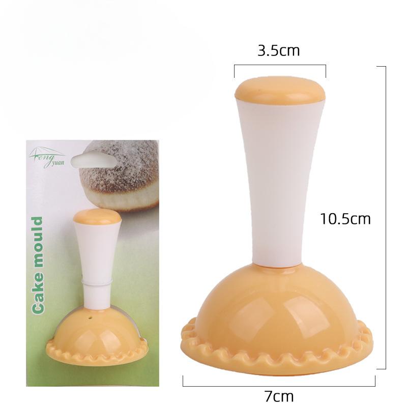 Большие формы для пончиков с щипцами для глазури, пластиковые полые формы для хлеба, прессовочные формы, инструменты для выпечки