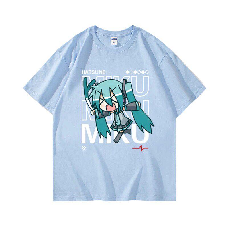 The Future of Junior Musicians Surrounding Hatsune Miku Printed Unisexs and Unisexs Loose Casual New Cotton Casual Tshirt