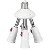 Light Splitter Socket 4 In 1 Bulb Splitter E26 E27 Heat Resistant 360 Degrees Rotation 180 Degrees