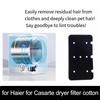 10 Губчатых Фильтров для Сушильных Машин с Тепловым Насосом Casarte и Haier Замена Фильтрующего Хлопка для Улучшения Производительности Сушилки
