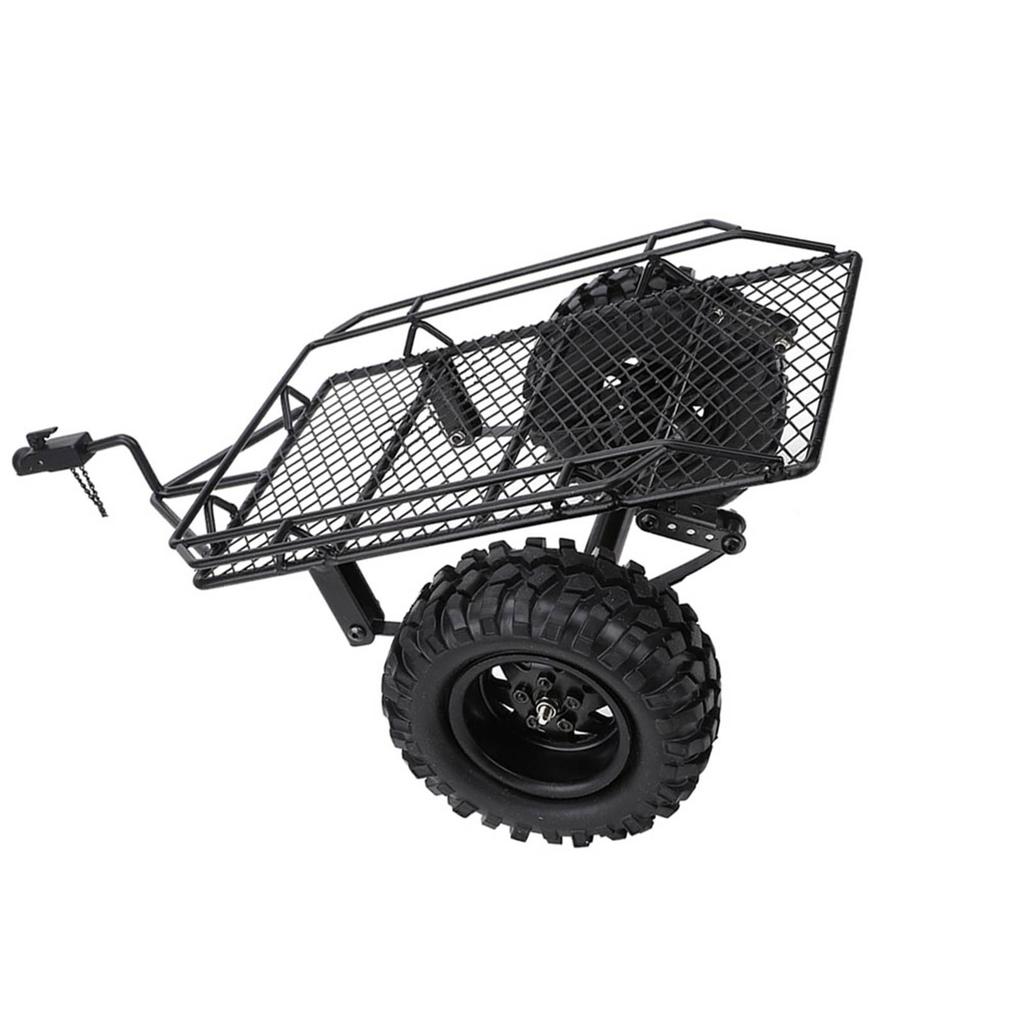 Металлический RC прицеп-ковш имитация прицепного автомобиля для TRX4 D90 SCX10 CC01 110 DIY PartsBlack