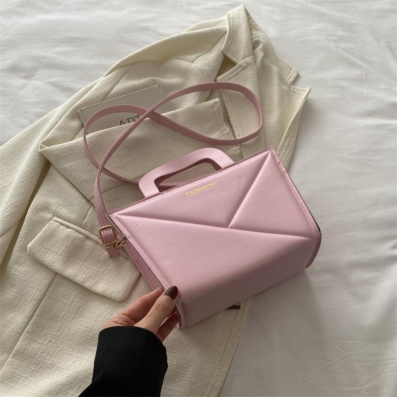Высококачественная модная однотонная большая вместительная новая весенняя простая и модная ручная сумка через плечо небольшого размера