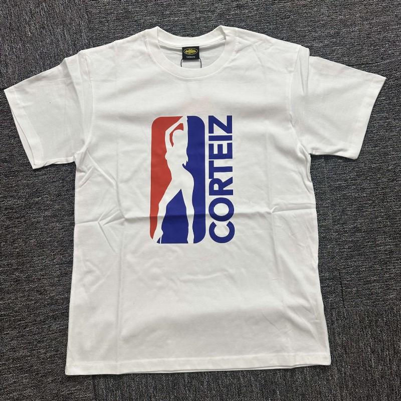 Cortiez American Style Graphic T-Shirt Young Men Loose Fit Crew Neck Short Sleeve