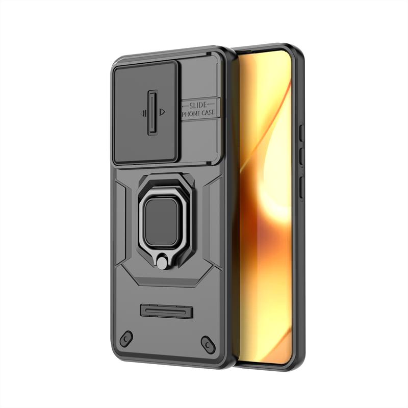 Чехол для телефона с выдвижным окном для Realme 15 Pro 5G, противоударный чехол с кольцом-держателем, магнитная крышка для Realme 15 Pro, чехол для Realme 15 Pro