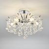 Luxury Modern Crystal Ceiling Chandelier Led Ceiling Pendant Lamp Dining Living Room Bedroom Home Decor Hanging Light Fixture