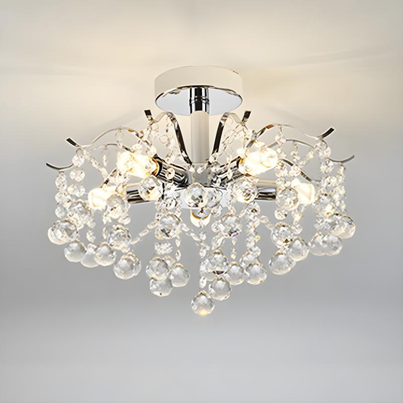 Luxury Modern Crystal Ceiling Chandelier Led Ceiling Pendant Lamp Dining Living Room Bedroom Home Decor Hanging Light Fixture