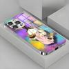 Чехол для телефона Courage the C-Cowardly D-DogS для iPhone17 16 16e 15 14 13 12Plus Mini Pro Max Гальванизированный стеклянный чехол для телефона