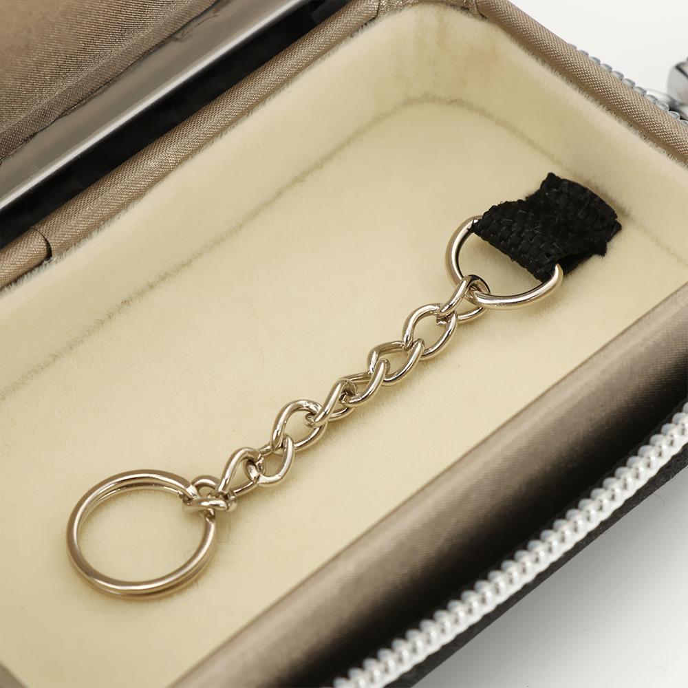 Portable PU Zipper Bag Faraday Cage Signal Blocker Case Car Key Signal Shielding RFID Blocking Bag