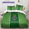 Borussia Mönchengladbach Pattern Bedding Quilt Set  Home Decoration  Gift (1 * duvet cover + 2 * pillowcase  without core).xwn