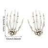Realistic Plastic Skeleton Hands Halloween Horror Haunted House Decoration Props One Pair
