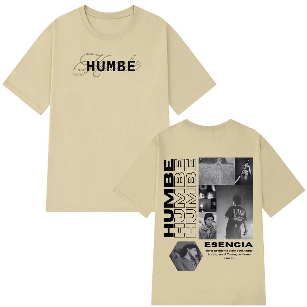 2026 Singer Humbe Esencia Tour Print Tshirt Unisex Women Summer Cotton Casual Tshirts Hiphop Oversized Gothic Punk Tshirts Tops