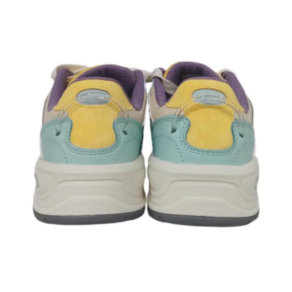 Li Ning Orchid Classic Модные Ретро Универсальные Трендовые Удобные Нескользящие Износостойкие Увеличивающие Рост Низкие Кеды для Скейтбординга Женские кроссовки AGCV230-3