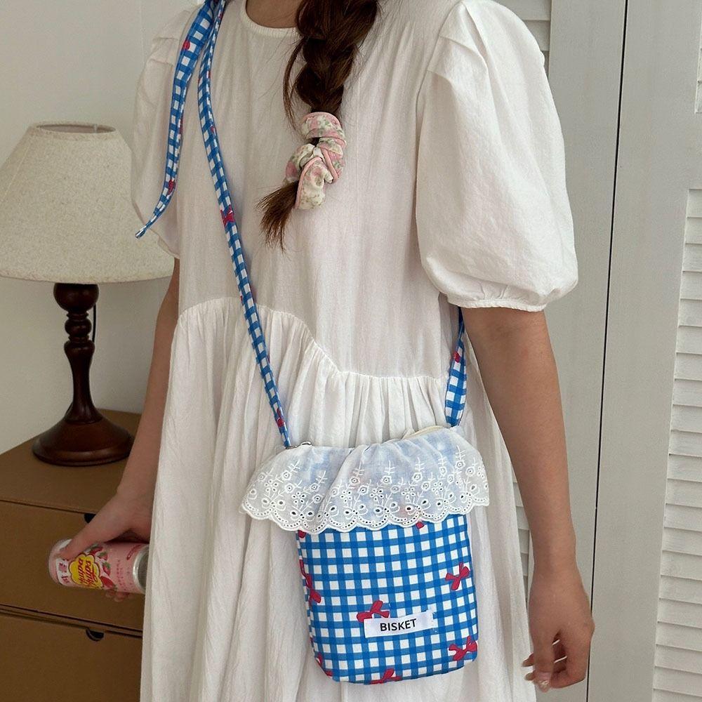 Large Capacity Mobile Phone Bag Bow Tie Element Women Crossbody Bag Shoulder Bag  Travel