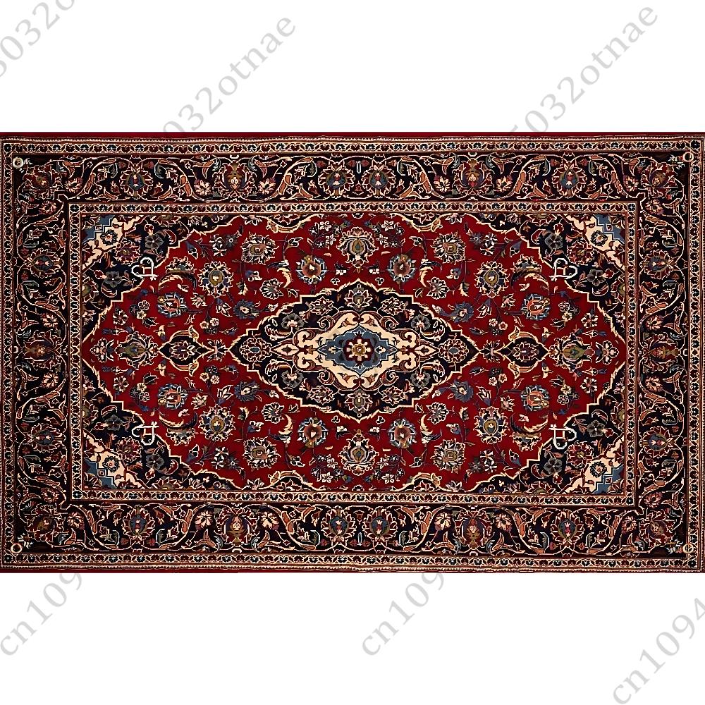 Персидский Ковер Цветочный Узор Флаг Гобелен Забавный Баннер Для Комнаты в Общежитии Спальни Садовой Гостиной Настенное Искусство Декор Вечеринки