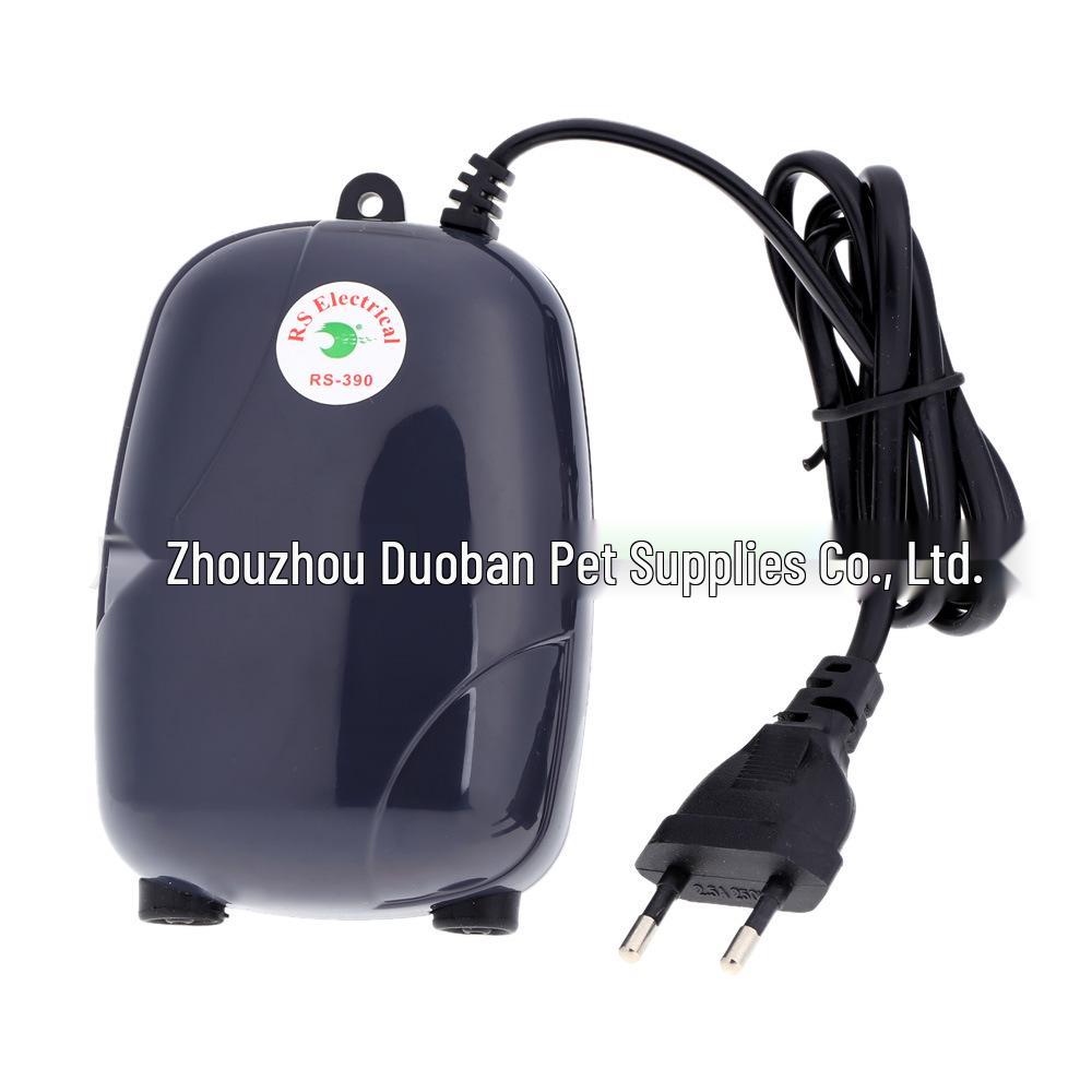 Risheng RS290/RS390 Aquarium Oxygen Pump, Round/Flat Plug, Ornamental Fish Accessory