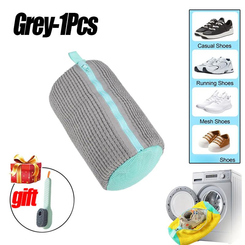Laundry Bags Shoe Washing Machine Bag-with Zipper Laundry Bag with Rich Fluff Inside,Perfect for Sneakers with Shoe Brush