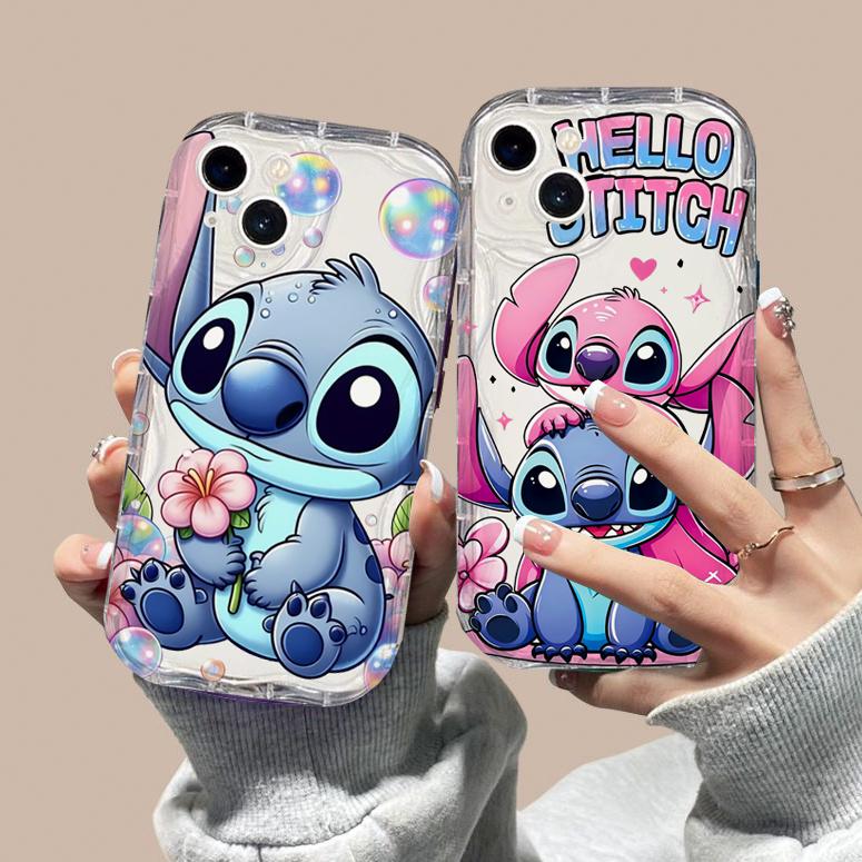 Чехол для телефона Stitch Angel Baby для Samsung Galaxy S25 S24 S23 S22 FE Plus Ultra A15 A16 A25 A55 A35 A54 A14 A34 A07 A17, мягкий чехол