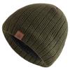 Unisex Labal Winter Hats Snow Solid Color Knitted Hats For Men Women Beanie Cap Outdoor Plush Fur Lining Warm Hats
