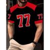 Men's 3D Letter and Number Printed T-shirt 3D Full Printed T-shirt Men's Unisex Urban Fashion Essential Clothing