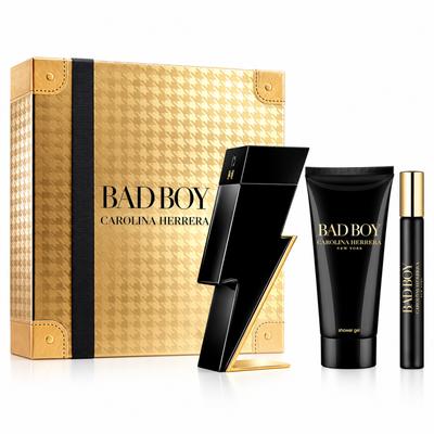 Carolina Herrera - Coffret Bad Boy - Eau De Toilette 100 Ml + 10 Ml + Gel Douche 100 Ml -