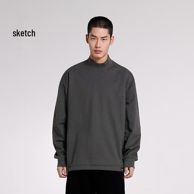 Croquis Men's 2024 Spring Loose Long-Sleeve T-Shirt