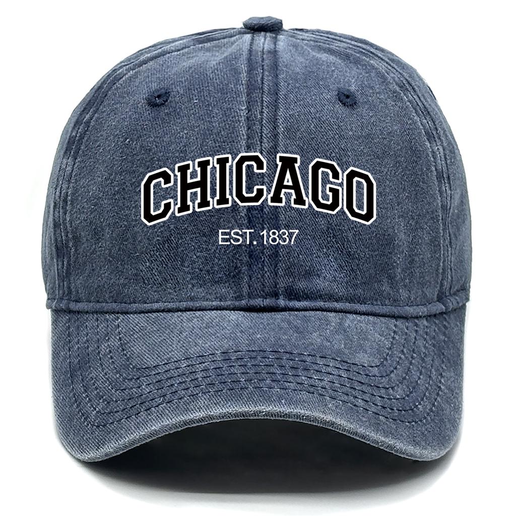 Unisex CHICAGO Snapback Baseball Hat America City Adjustable Man's Cap Trendy Retro Baseball Cap One Size Fits All