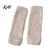 Cozy Plush Lounge Socks Thickened Thermal Knee Sleeve for Women, Winter Warm Coral Fleece Leg Warmers, Breathable Stockings Pads Skiing Cycling