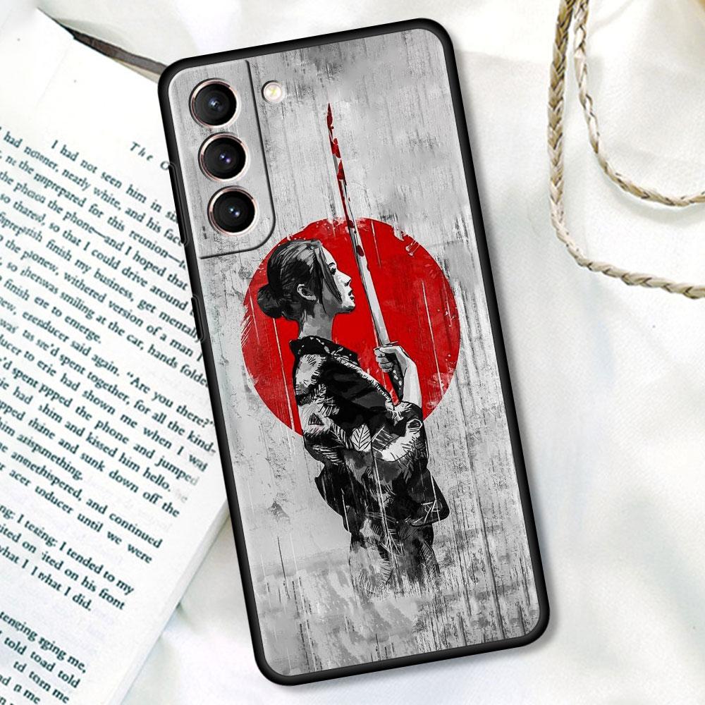 Мягкий чехол для Samsung Galaxy S22 Ultra S20 FE S21 S23 Plus S10 Lite S9 S8 S10e TPU силиконовый чехол для телефона японский стиль искусство Япония