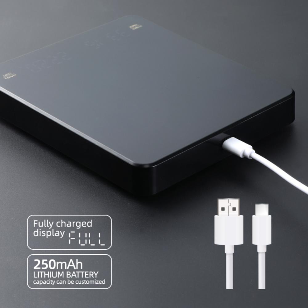 Timemore Black Mirror Basic + Высокоточные электронные весы Весы для эспрессо-кофе Умные весы Автоматический таймер Кухонные весы